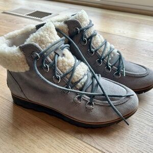 Sorel Harlow Lace Winter Boots, Grey